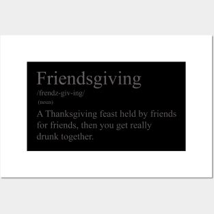 Friendsgiving definition funny thanksgiving design Posters and Art